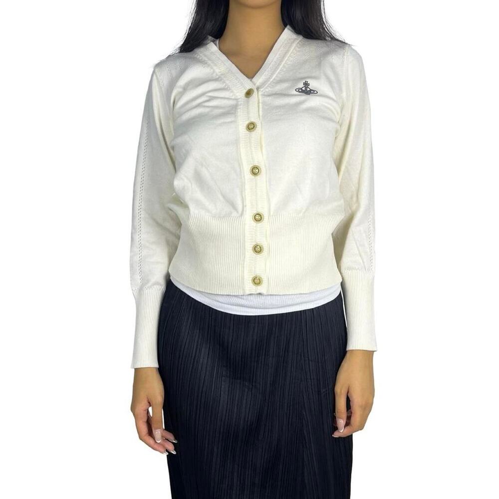Vivienne Westwood Anglomania White Cardigan
